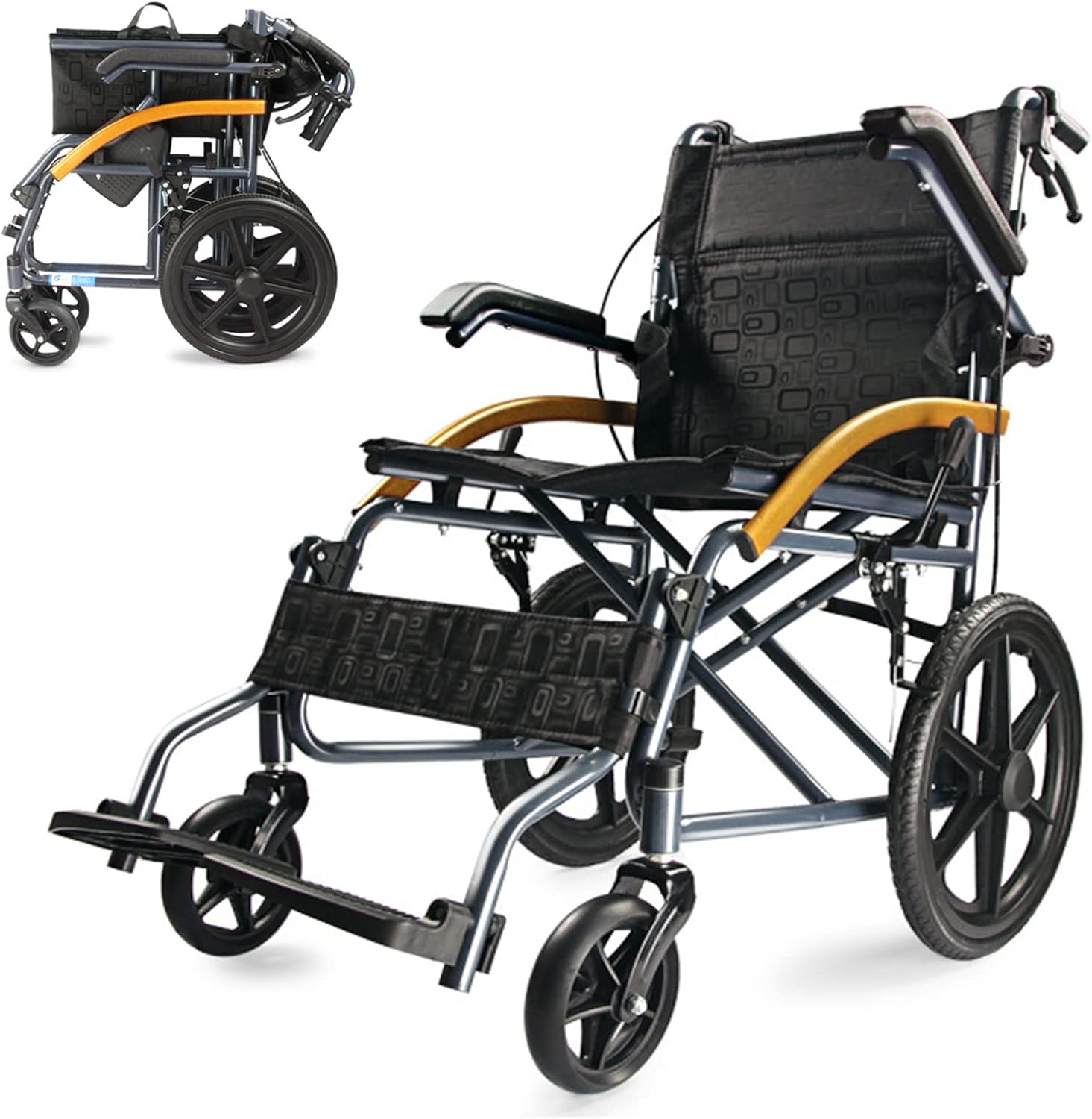 自走式車いす 多機能型 軽量コンパクトタイプ PMS-3BU 車椅子 車いす